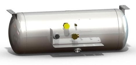 Manchester ASME Permanent Horizontal Mount Tank, 24.2 Gal